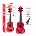 Voltagevoltaje Soprano Ukulele with Gig Bag, Red VO3658301